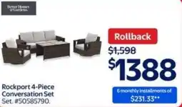 Walmart Rockport 4-Piece Conversation Set offer