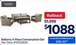 Walmart Bellamy 4-Piece Conversation Set offer