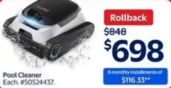 Walmart Pool Cleaner offer