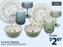 Walmart Summer Tabletop offer