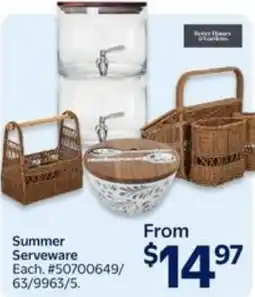 Walmart Summer Serveware offer