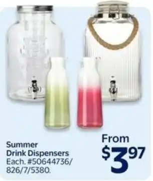 Walmart Summer Drink Dispensers offer