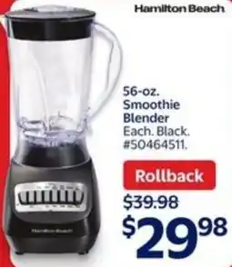 Walmart Hamilton Beach Smoothie Blender offer