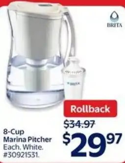 Walmart BRITA 8-Cup Marina Pitcher offer