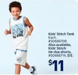 Walmart Kids' Stitch Tank offer