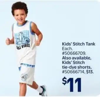 Walmart Kids' Stitch Tank offer