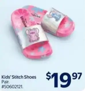 Walmart Kids' Stitch Shoes Pair offer