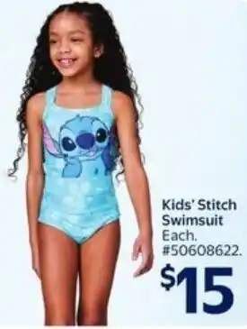 Walmart Kids' Stitch Swimsuit offer