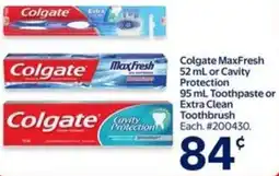 Walmart Colgate MaxFresh or Cavity Protection offer