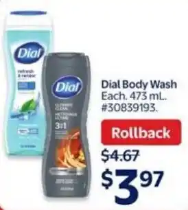 Walmart Dial Body Wash offer