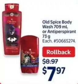 Walmart Old Spice Body Wash offer