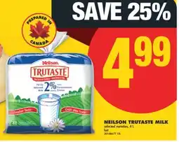 No Frills NEILSON TRUTASTE MILK, 4 L offer