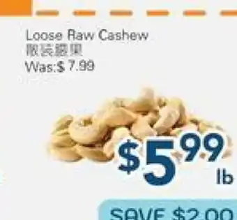 Oceans Fresh Food Market Loose Raw Cashew offer