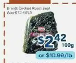 Oceans Fresh Food Market Brandt Cooked Roast Beef offer