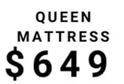 The Sleep Factory STAR 10 FOAM QUEEN MATTRESS IN A BOX offer