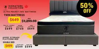The Sleep Factory ULTRA POCKET COIL TWIN MATTRESS offer
