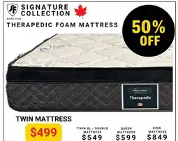The Sleep Factory THERAPEDIC FOAM TWIN MATTRESS offer