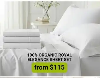 The Sleep Factory 100% ORGANIC ROYAL ELEGANCE SHEET SET offer