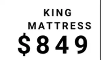 The Sleep Factory STAR 10 FOAM KING MATTRESS IN A BOX offer