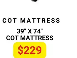 The Sleep Factory 39 X 74 REPLACEMENT COT MATTRESS offer