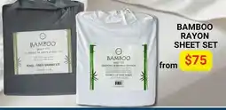 The Sleep Factory BAMBOO RAYON SHEET SET offer
