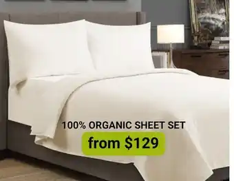 The Sleep Factory 100% ORGANIC SHEET SET offer