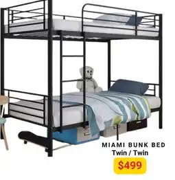 The Sleep Factory MIAMI BUNK BED Twin / Twin offer