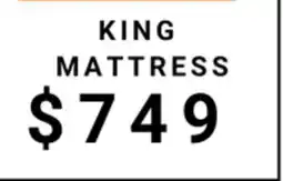 The Sleep Factory COMET 12 POCKET COIL KING MATTRESS IN A BOX offer