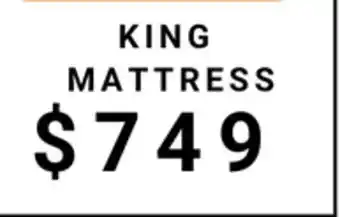 The Sleep Factory COMET 12 POCKET COIL KING MATTRESS IN A BOX offer