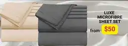 The Sleep Factory LUXE MICROFIBRE SHEET SET offer