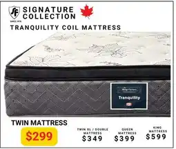 The Sleep Factory TRANQUILITY COIL TWIN MATTRESS offer
