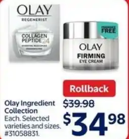 Walmart Olay Ingredient collection offer