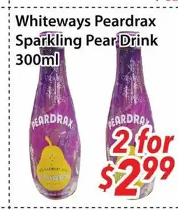 Bestco Food Mart Whiteways Peardrax Sparkling Pear Drink offer