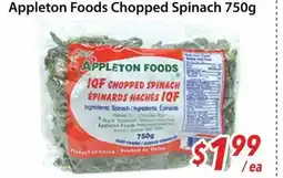 Bestco Food Mart Appleton Foods Chopped Spinach offer