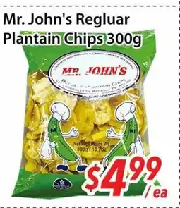 Bestco Food Mart Mr. John's Regular Plantain Chips offer