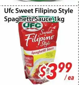 Bestco Food Mart Ufc Sweet Filipino Style Spaghetti Sauce offer