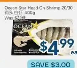 Oceans Fresh Food Market Ocean Star Head On Shrimp offer