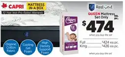 Surplus Furniture Capri Queen Mattress Set offer