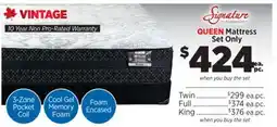 Surplus Furniture Vintage Queen Mattress Set offer