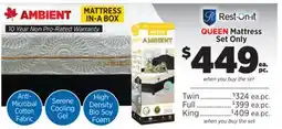 Surplus Furniture Ambient Queen Mattress Set offer