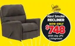 Surplus Furniture Navi Smoke Grey Rocker Recliner offer