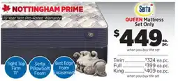 Surplus Furniture Nottingham Prime Queen Mattress Set offer