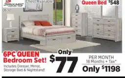 Surplus Furniture Aurora Oak 6-Piece Queen Storage Bedroom Set offer