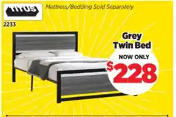 Surplus Furniture Grey Twin Bed offer