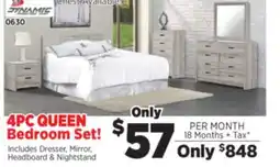 Surplus Furniture Aurora Oak 4-Piece Queen Bedroom Set offer
