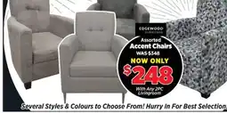 Surplus Furniture Assorted Edgewood Accent Chairs offer