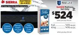 Surplus Furniture Sierra Queen Mattress Set offer