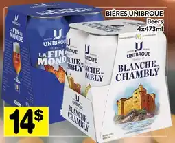 Supermarché PA BIÈRES UNIBROUE | BEERS offer