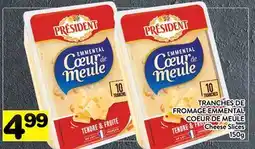 Supermarché PA TRANCHES DE FROMAGE EMMENTAL COEUR DE MEULE | Cheese Slices offer