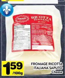 Supermarché PA FROMAGE RICOTTA ITALIANA SAPUTO | Cheese offer